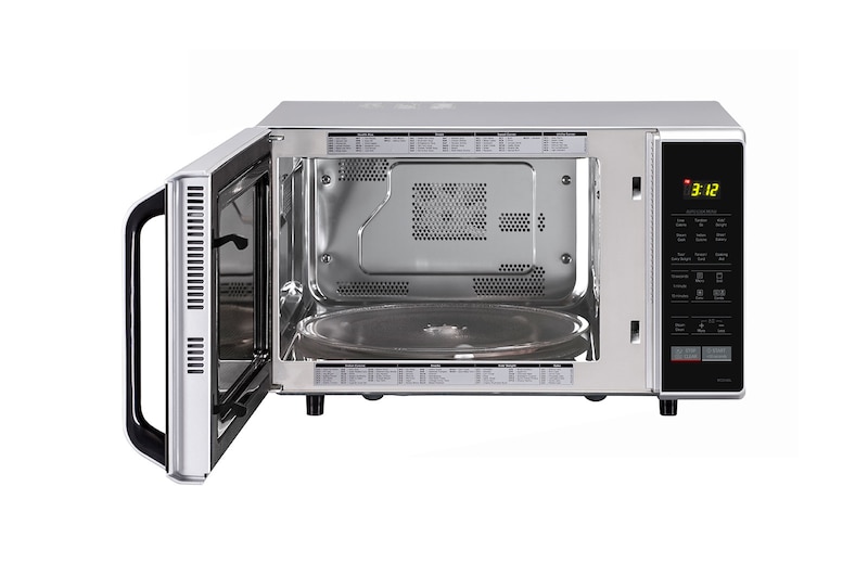 LG 28 L Convection Microwave Oven with 251 Auto Cook Menu, Diet Fry, Quartz Heater, Stainless Steel Cavity, Silver, MC2846SL
