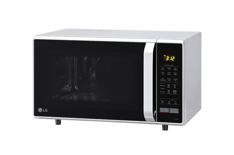 LG 28 L Convection Microwave Oven with 251 Auto Cook Menu, Diet Fry, Quartz Heater, Stainless Steel Cavity, Silver, MC2846SL