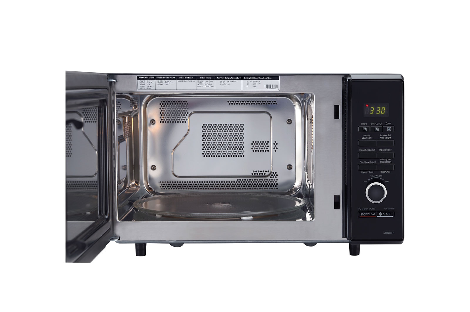 LG 28 L Convection Microwave Oven with  Diet Fry(MC2886BHT, Black), MC2886BHT