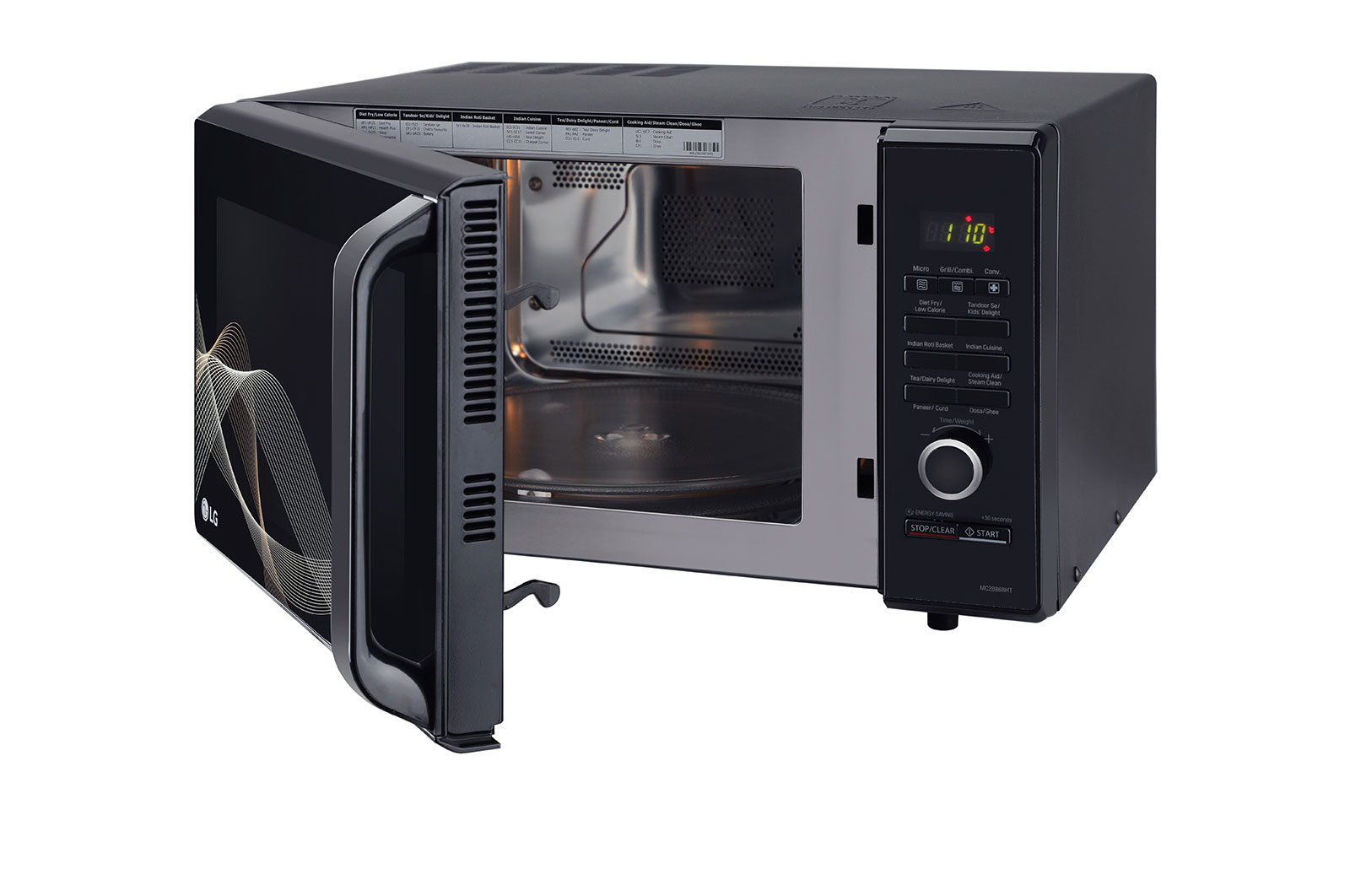 LG 28 L Convection Microwave Oven with  Diet Fry(MC2886BHT, Black), MC2886BHT