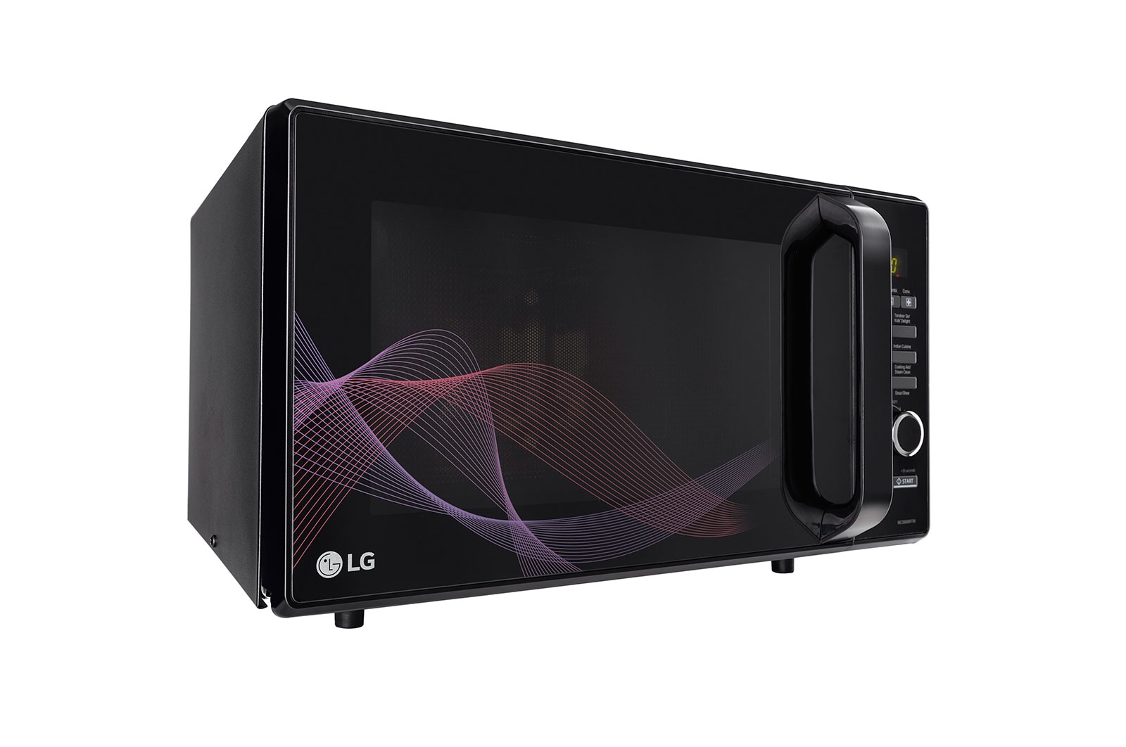 LG 28 L Convection Microwave Oven with Diet Fry™, Roti Basket, Health Plus Menu, Multi Cook Tawa, Black, MC2886BHTM