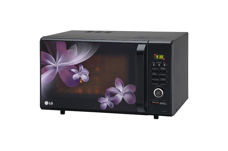 LG 28 L Convection Microwave Oven with Roti Basket, 30 Healthy Heart Recipes, Diet Fry™, Motorised Rotisserie, Black, MC2886BPUM