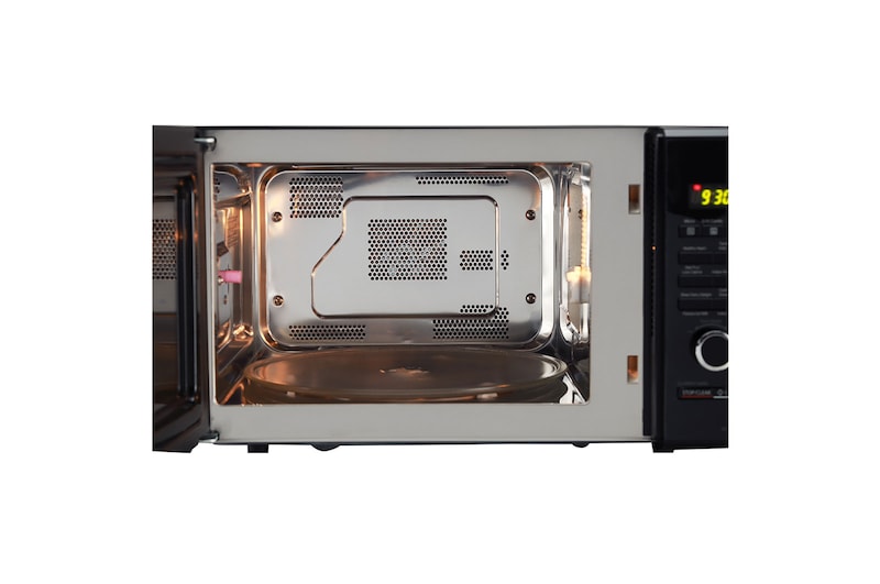 LG 28 L Convection Microwave Oven with Roti Basket, 30 Healthy Heart Recipes, Diet Fry™, Motorised Rotisserie, Black, MC2886BPUM