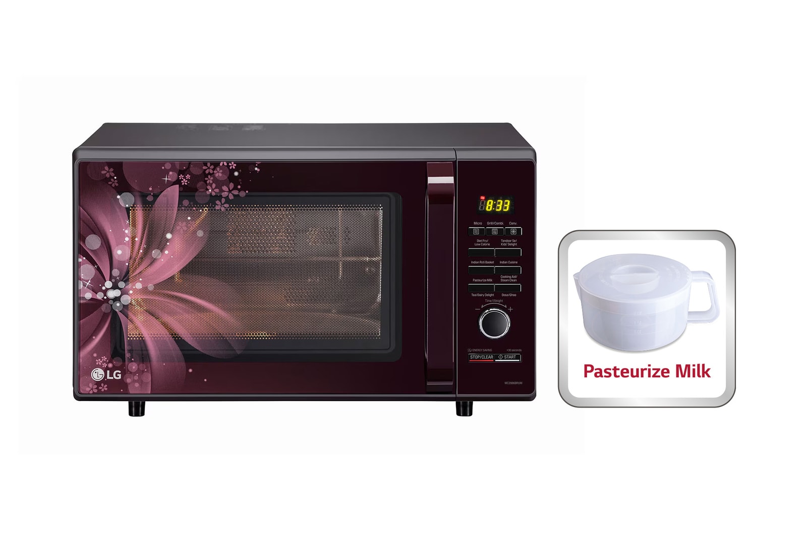 LG MC2886BRUM Convection Microwave front view