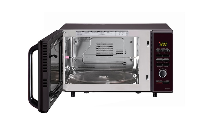 LG 28 L All-In-One Convection Microwave Oven with Diet Fry™, Roti Basket, Motorised Rotisserie, Autocook Menu, Black, MC2886BRUM