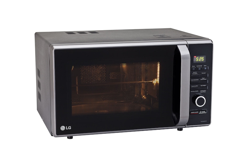 LG 28 L Convection Microwave Oven with 271 Auto Cook Menu, Motorised Rotisserie, Roti Basket, Diet Fry™ ( Black), MC2887BFUM