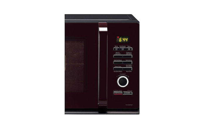 LG 32 L Convection Microwave Oven with Stainless Steel Cavity, 301 Auto Cook Menu, Diet Fry, 360° Rotisserie, Black, MC3286BRUM