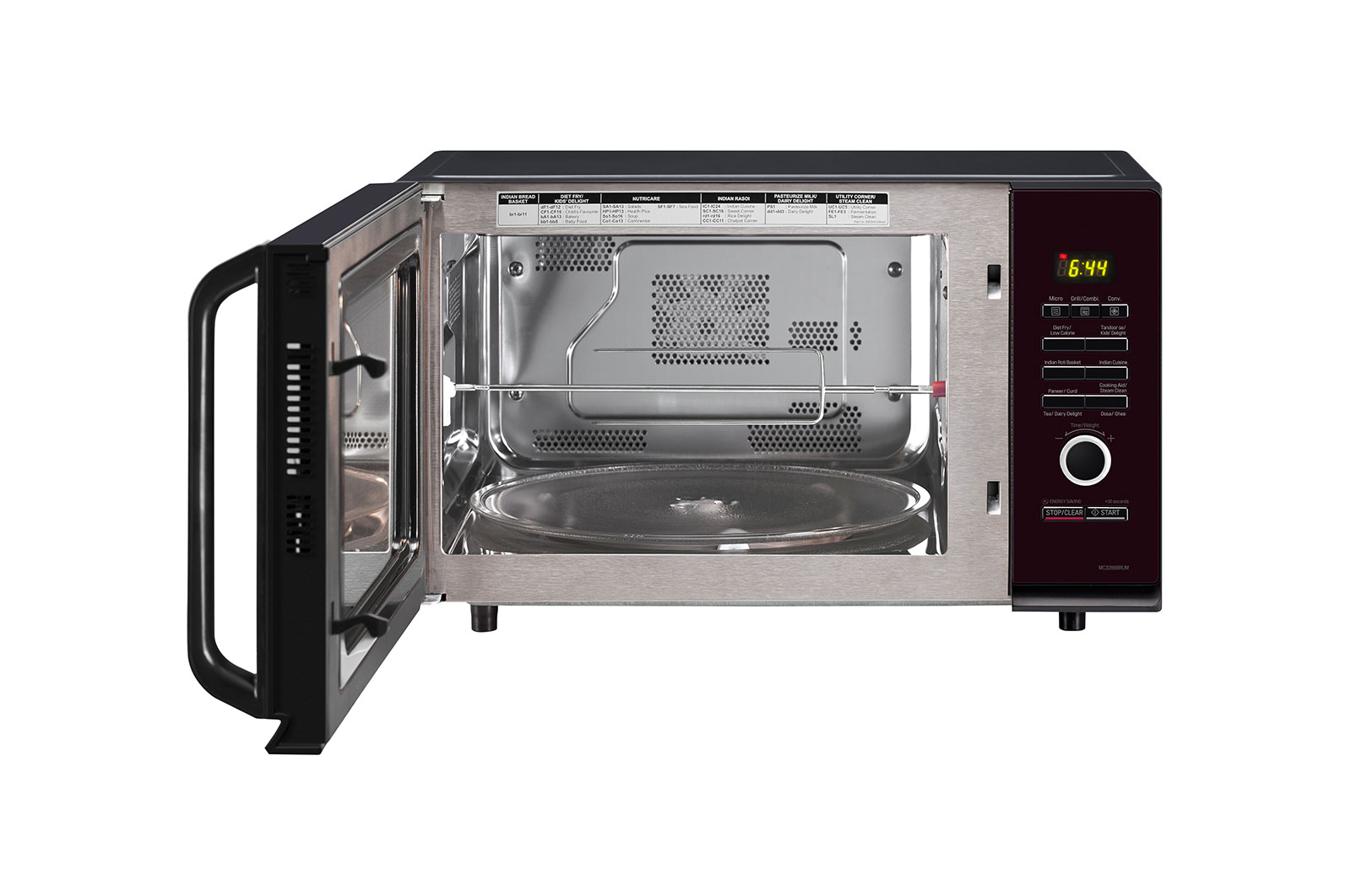 LG 32 L Convection Microwave Oven  (MC3286BRUM, Black), MC3286BRUM