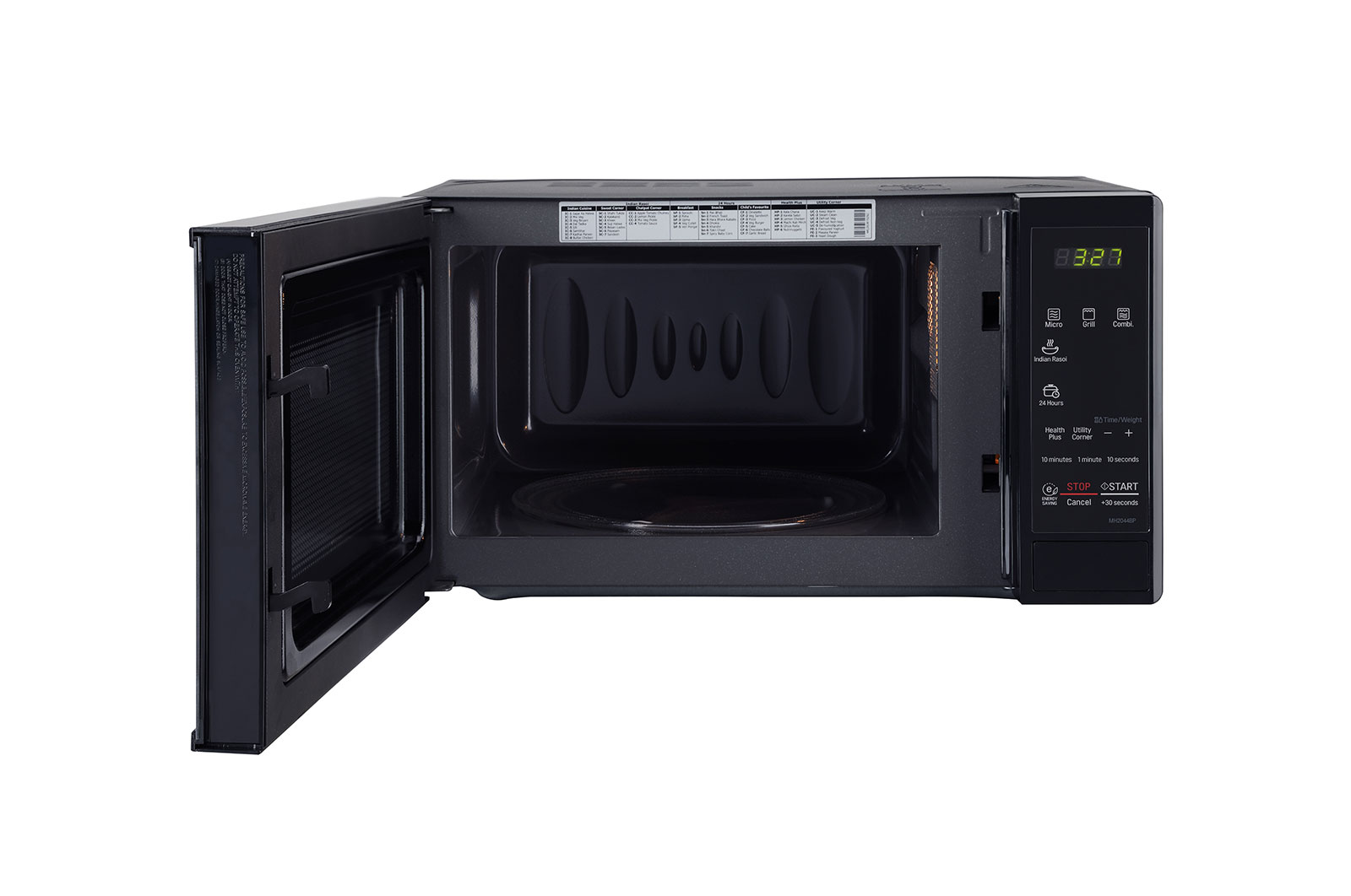 LG 20 L Grill Microwave Oven  (MH2044BP, Black), MH2044BP