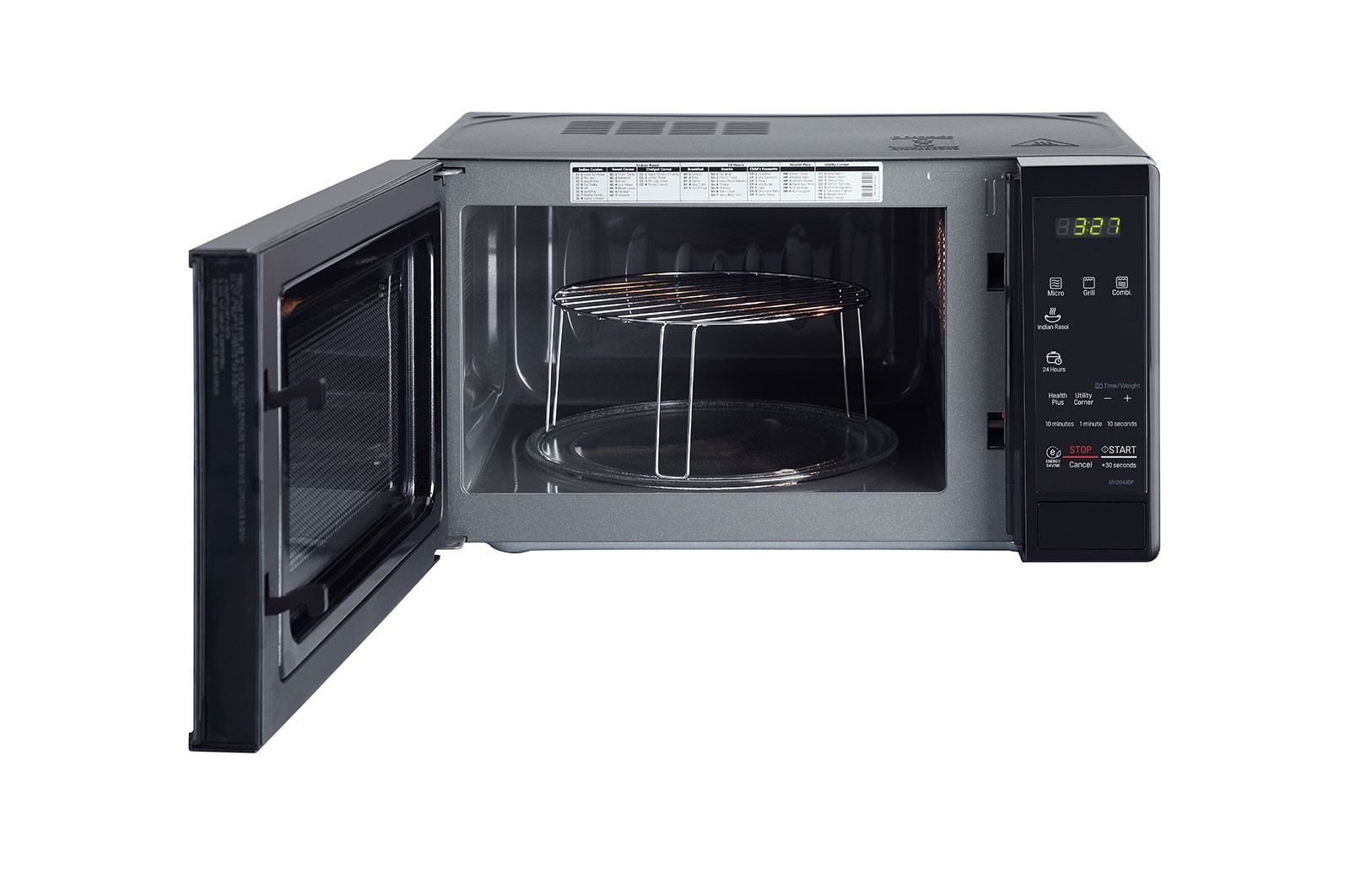 LG 20 L Grill Microwave Oven  (MH2044BP, Black), MH2044BP