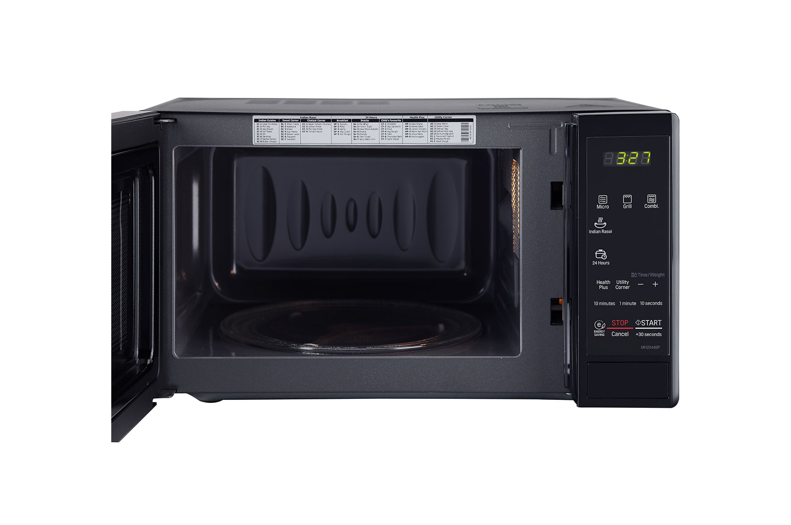 LG 20 L Grill Microwave Oven  (MH2044BP, Black), MH2044BP