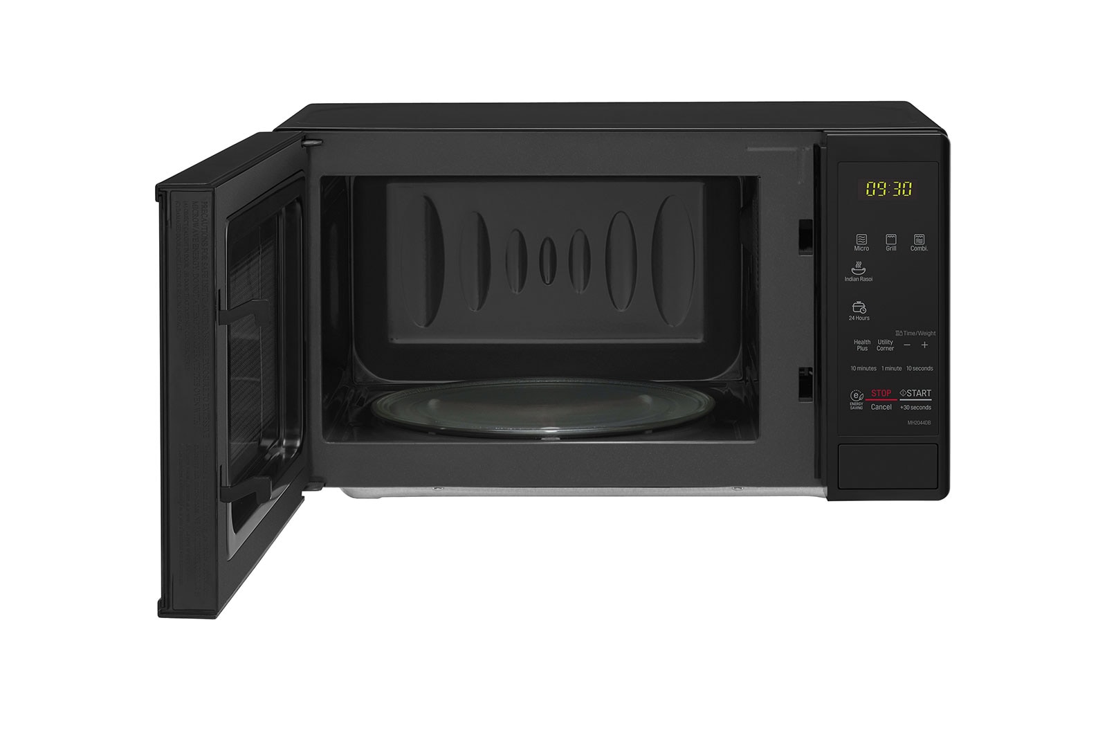 LG 20 L Microwave Oven Grill with Glass Door, i-wave technology, Quartz Heater, Anti-Bacterial Cavity, Black, MH2044DB