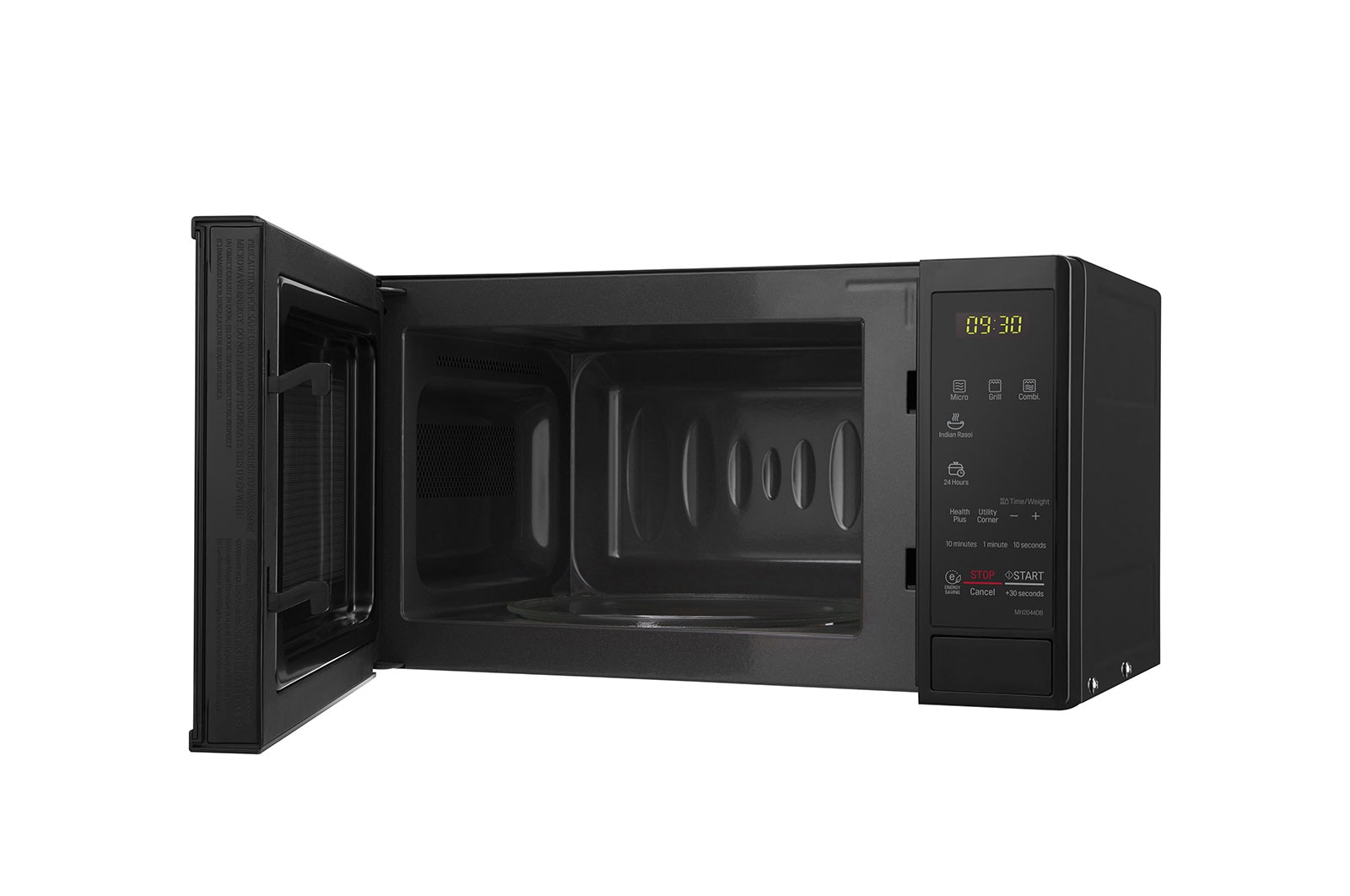 LG 20 L Microwave Oven Grill with Glass Door, i-wave technology, Quartz Heater, Anti-Bacterial Cavity, Black, MH2044DB