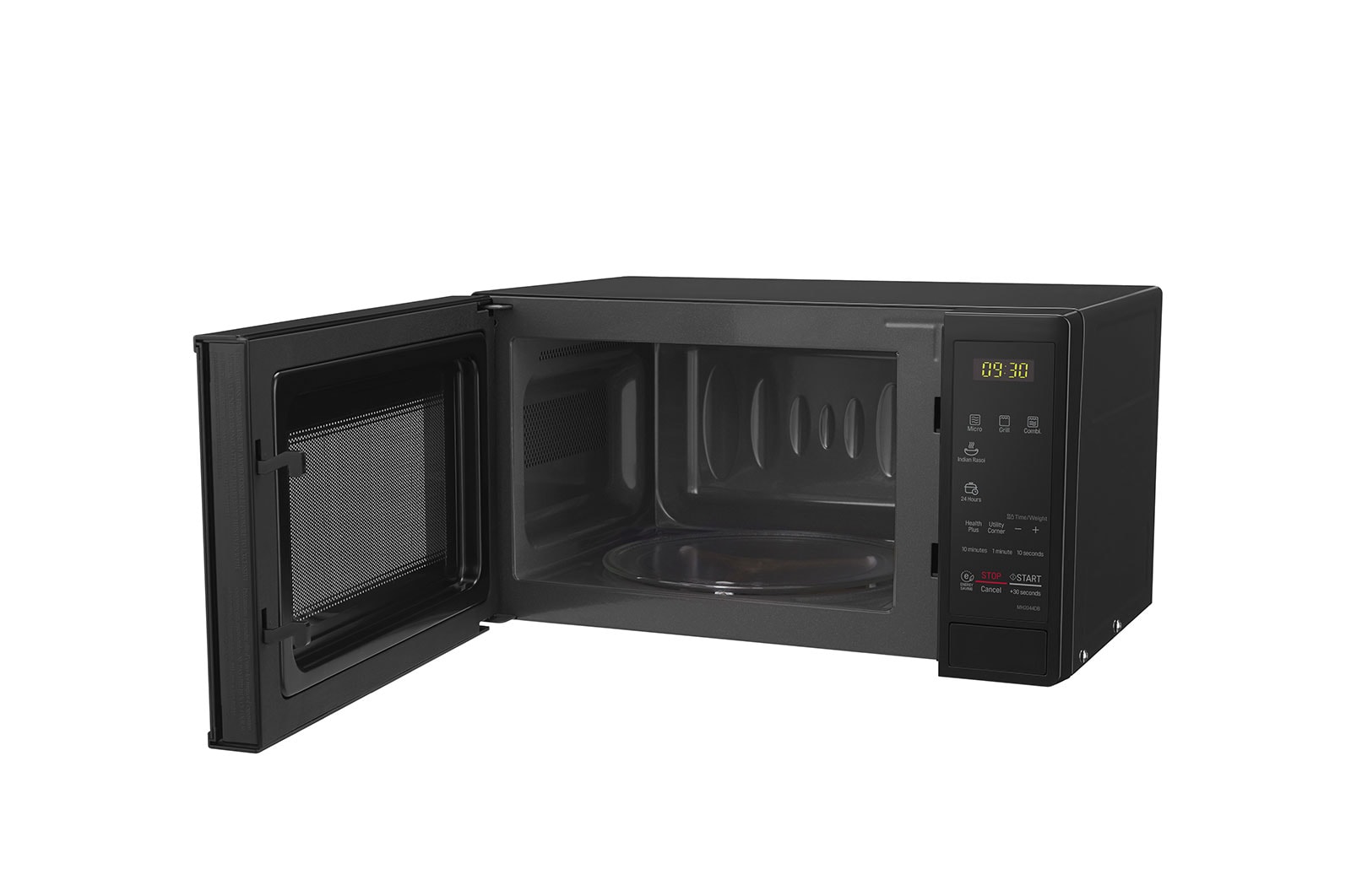 LG 20 L Microwave Oven Grill with Glass Door, i-wave technology, Quartz Heater, Anti-Bacterial Cavity, Black, MH2044DB