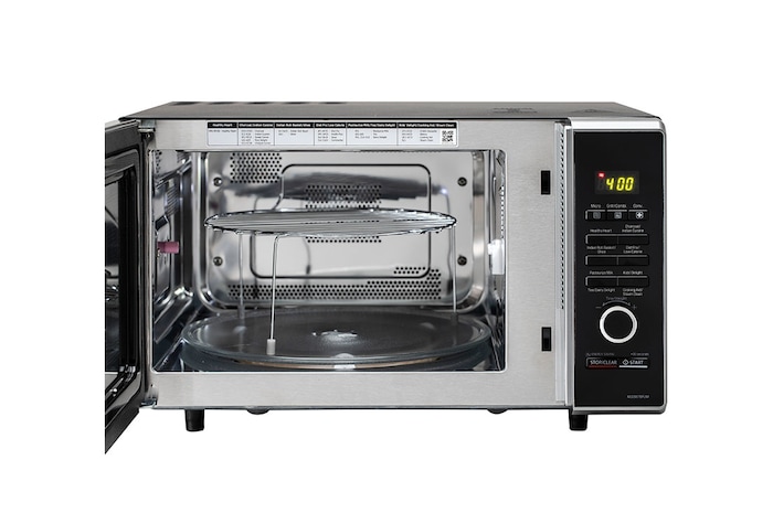 LG 28 L Charcoal Convection Microwave Oven with Charcoal Lighting Heater, Diet Fry, Motorised Rotisserie, Black, MJ2887BFUM