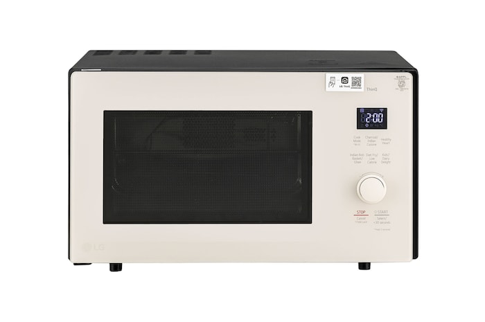 LG MJEN286UBW Scan To Cook Charcoal Convection Microwave front view