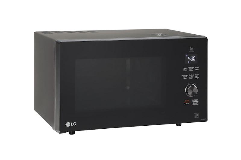 LG 28 L Charcoal Convection Microwave Oven with 301 Auto Cook Menu, Diet Fry™, Roti Basket, Motorised Rotisserie, Black, MJEN286UF