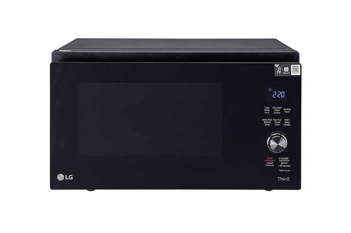 LG MJEN286UFW wifi-enabled-charcoal-convection-microwave front view