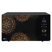 LG MJEN286UI charcoal convection microwave front view