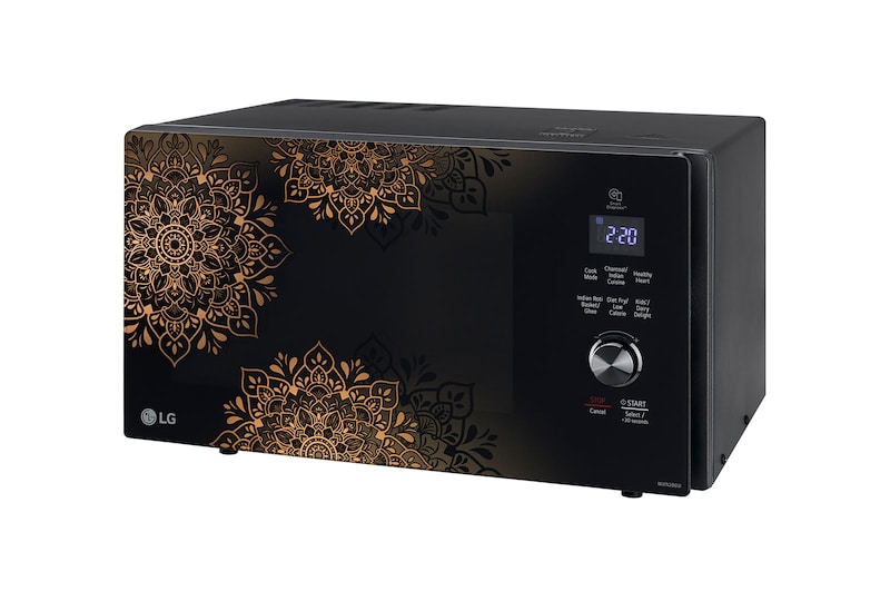 LG 28 L All-In-One Charcoal Convection Microwave Oven with Diet Fry™, Motorised Rotisserie, Auto Cook Menu. Black, MJEN286UI