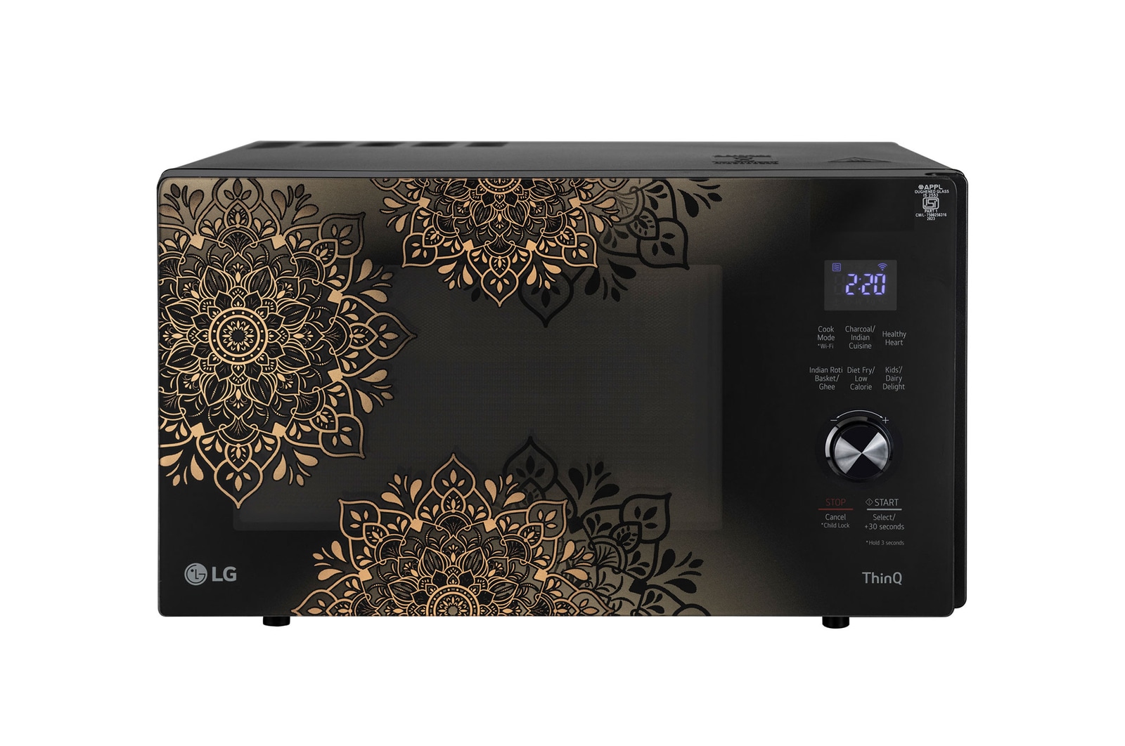 LG MJEN286UIW Scan To Cook Charcoal Convection Microwave front view