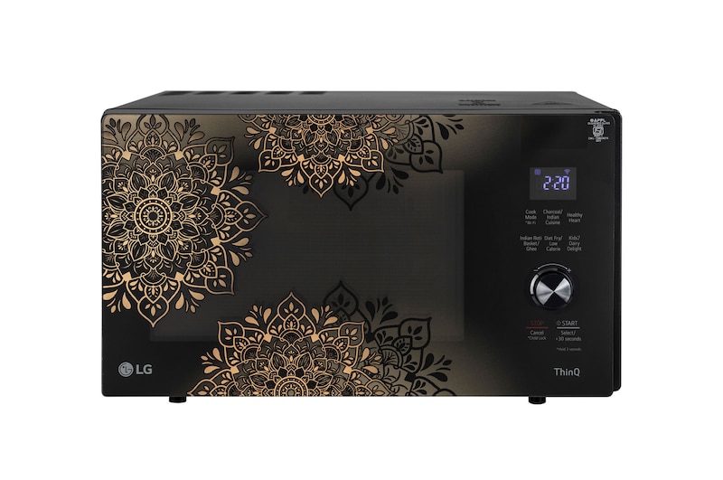 LG MJEN286UIW Scan To Cook Charcoal Convection Microwave front view