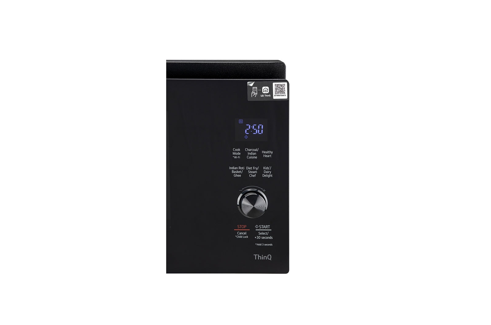 LG 32L WiFi Enabled Charcoal Microwave Oven (MJEN326SFW, Black), MJEN326SFW