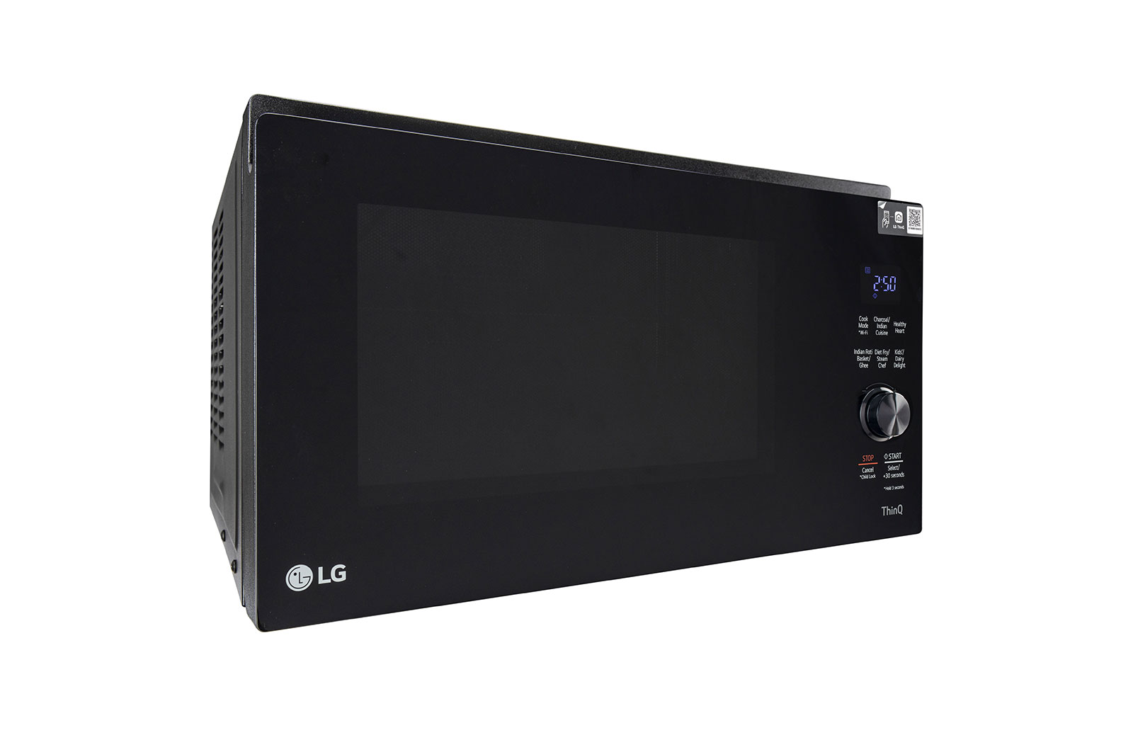 LG 32L WiFi Enabled Charcoal Microwave Oven (MJEN326SFW, Black), MJEN326SFW