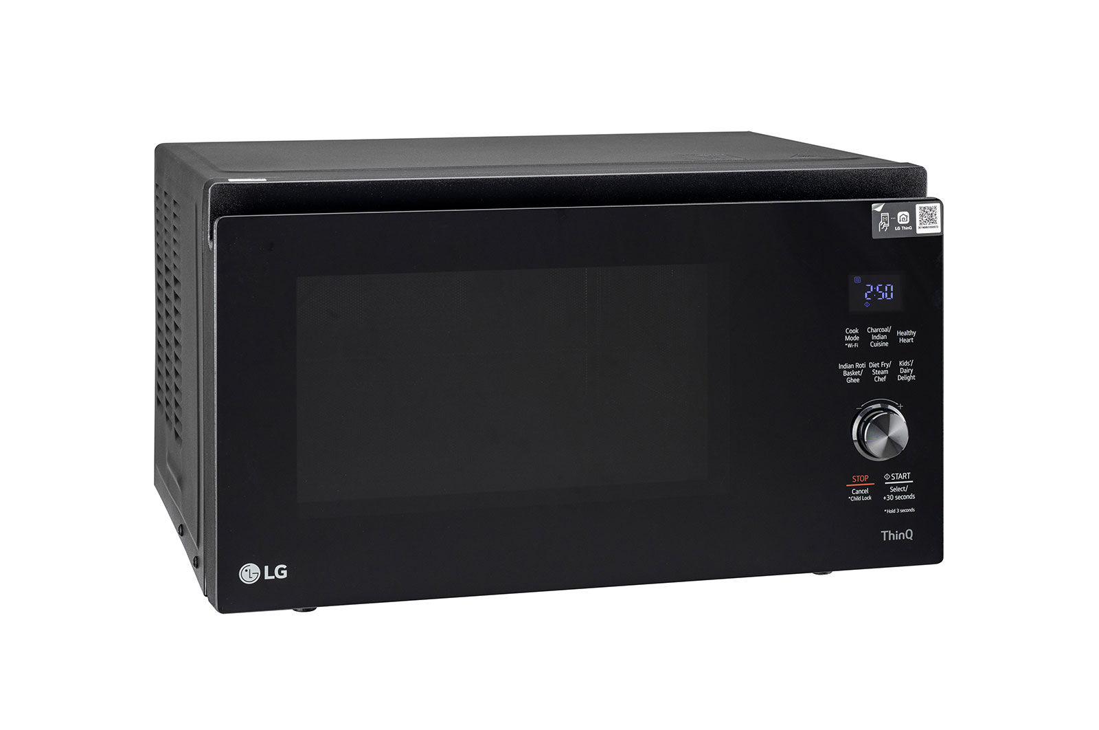 LG 32L WiFi Enabled Charcoal Microwave Oven (MJEN326SFW, Black), MJEN326SFW