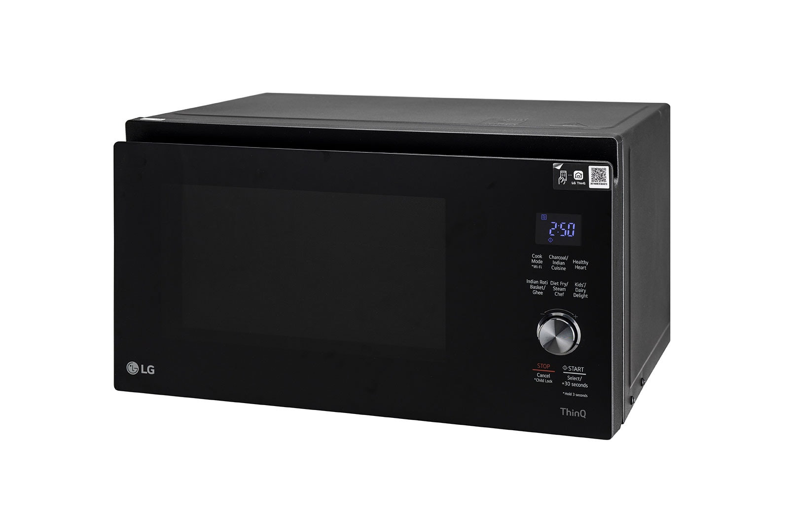 LG 32L WiFi Enabled Charcoal Microwave Oven (MJEN326SFW, Black), MJEN326SFW