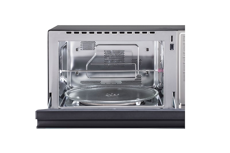 LG 32 L Charcoal Convection Microwave Oven, Diet Fry™, Healthy Heart Recipes, Motorised Rotisserie, Roti Basket, Black, MJEN326UH