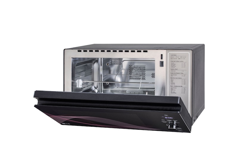LG 32 L Charcoal Convection Microwave Oven, Diet Fry™, Healthy Heart Recipes, Motorised Rotisserie, Roti Basket, Black, MJEN326UH