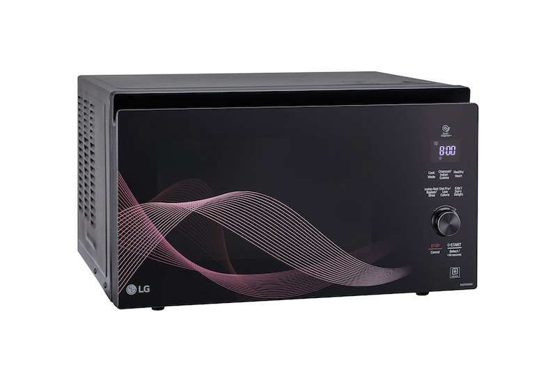 LG 32 L Charcoal Convection Microwave Oven, Diet Fry™, Healthy Heart Recipes, Motorised Rotisserie, Roti Basket, Black, MJEN326UH