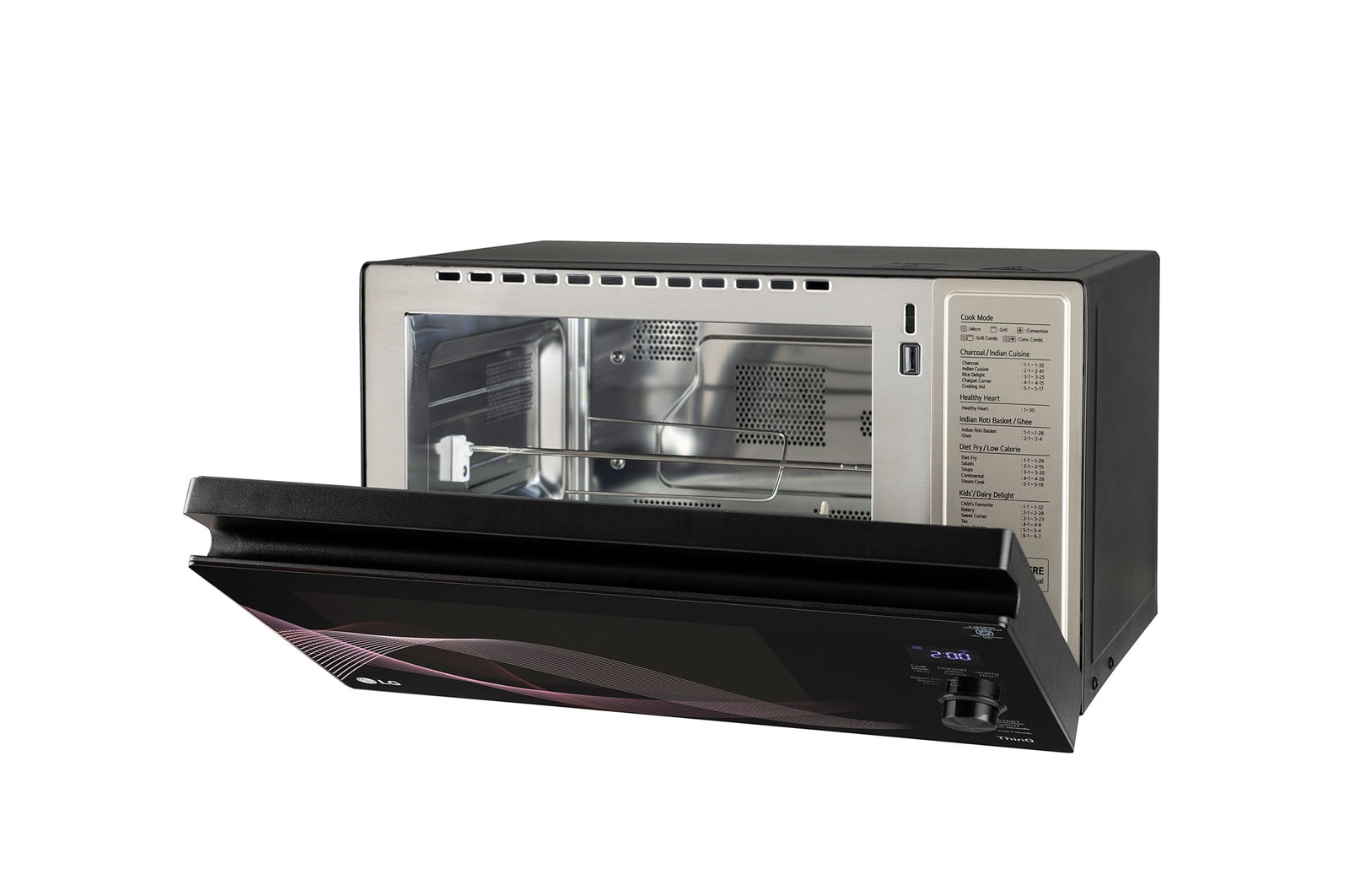 LG MJEN326UHW icrowave-ovens-Side-Door-Open-view