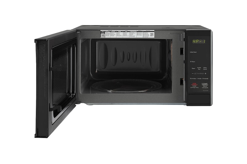 LG 20 L Grill / Solo Microwave Oven with i-wave, Anti Bacteria Cavity, Energy Saving, Floral Black, MS2043BR