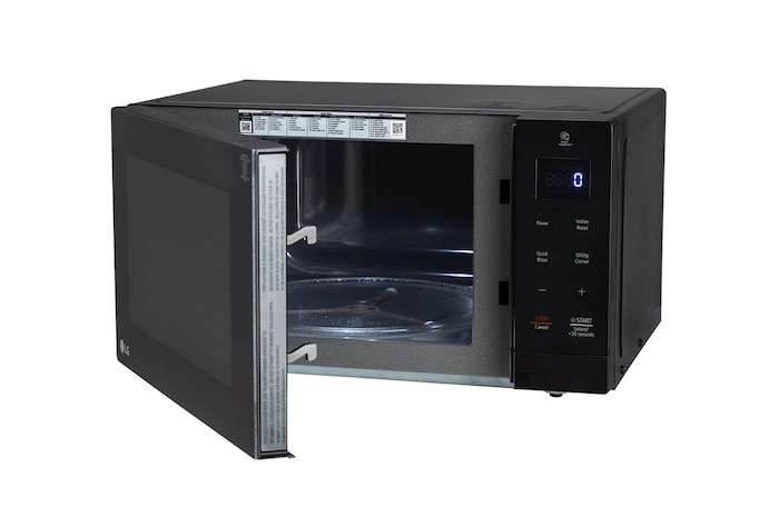 LG 30 L Solo Microwave Oven with Glass Door, i-wave technology, Anti-Bacteria Cavity, Black Color, MS3032BK