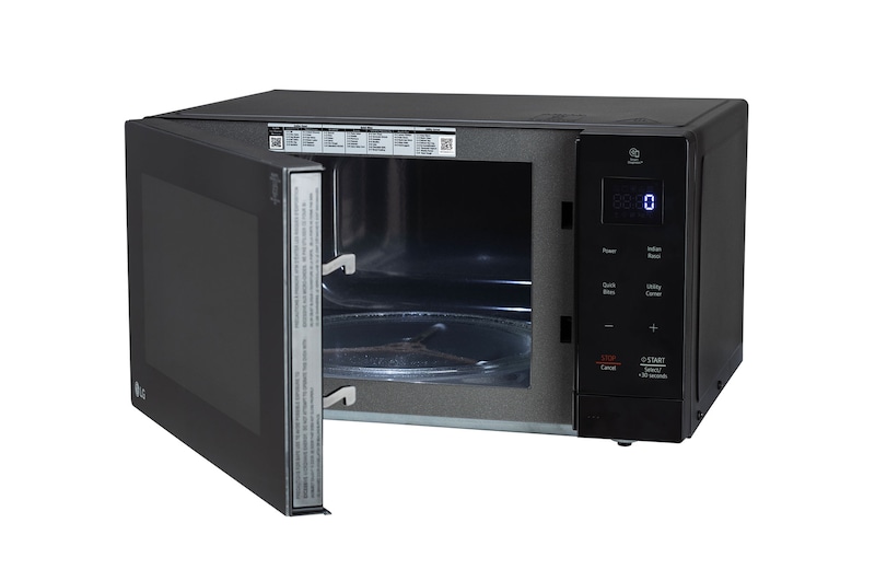 LG 30 L Solo Microwave Oven with Glass Door, i-wave technology, Anti-Bacteria Cavity, Black Color, MS3032BK