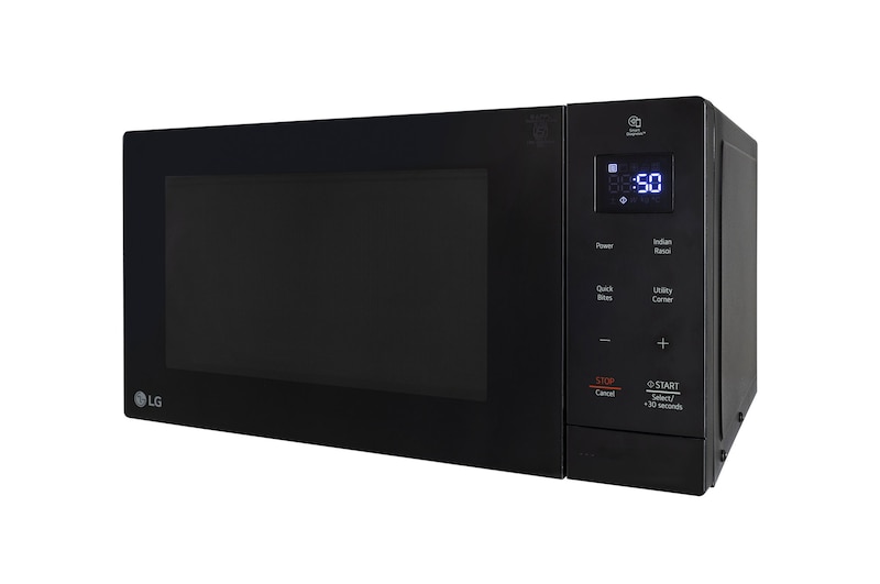 LG 30 L Solo Microwave Oven with Glass Door, i-wave technology, Anti-Bacteria Cavity, Black Color, MS3032BK