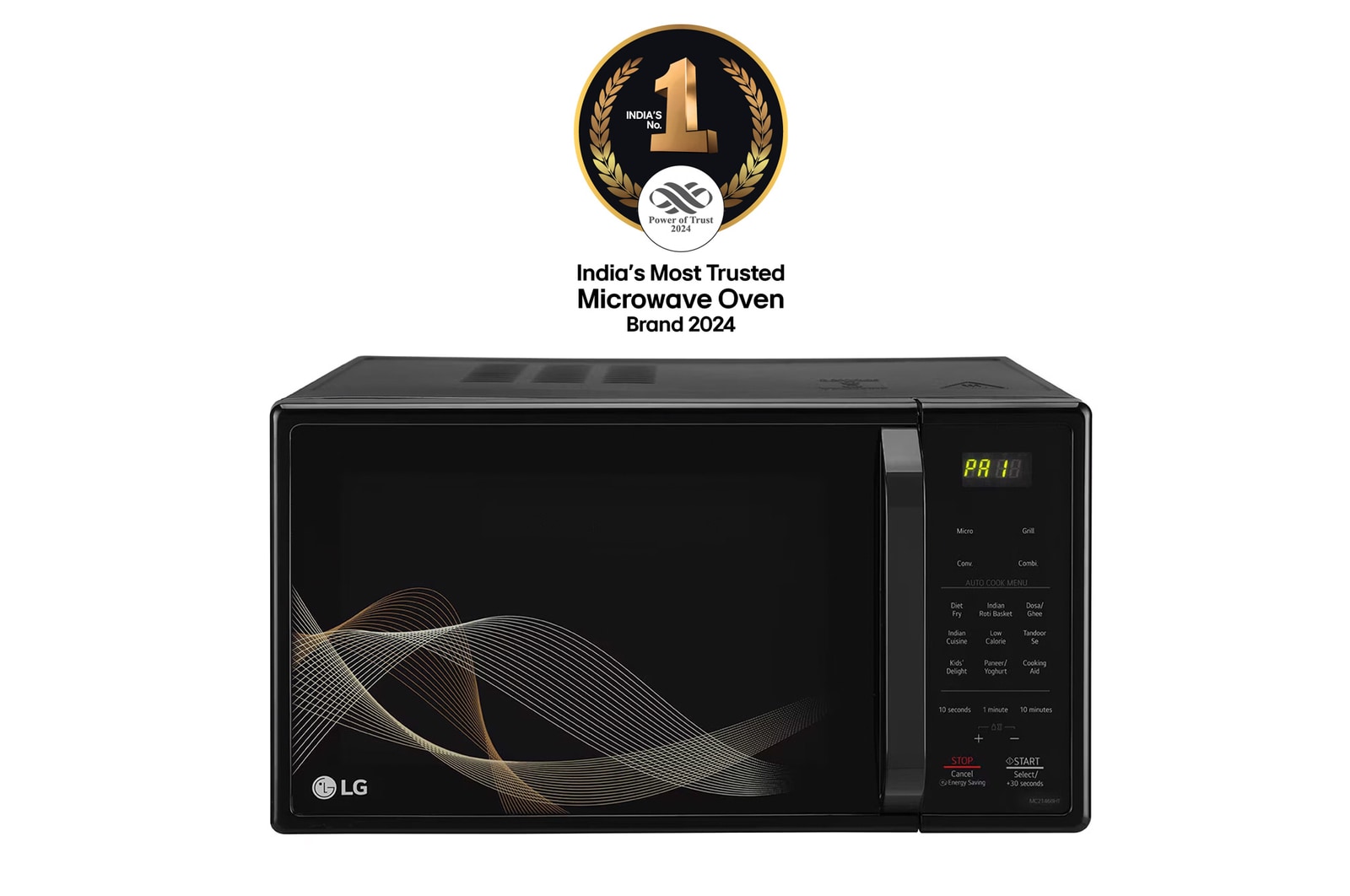 LG MC2146BHT convection microwave front view