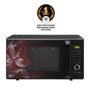 LG MJ2887BWUM charcoal convection microwave front view