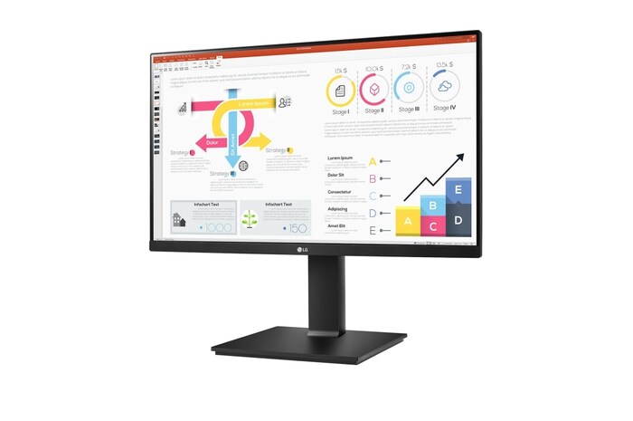 LG 23.8 (60.45cm) QHD IPS Monitor with Daisy Chain and USB Type-C™, 24QP750-B