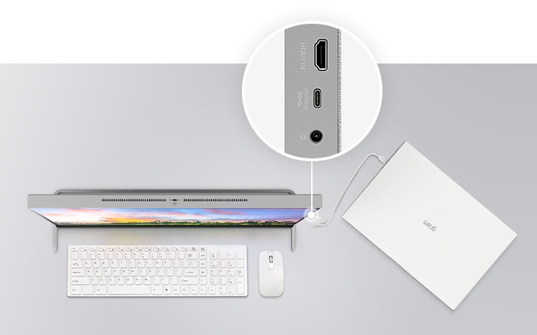 USB Type-C™ and Multi Ports offer easy control and connectivity.