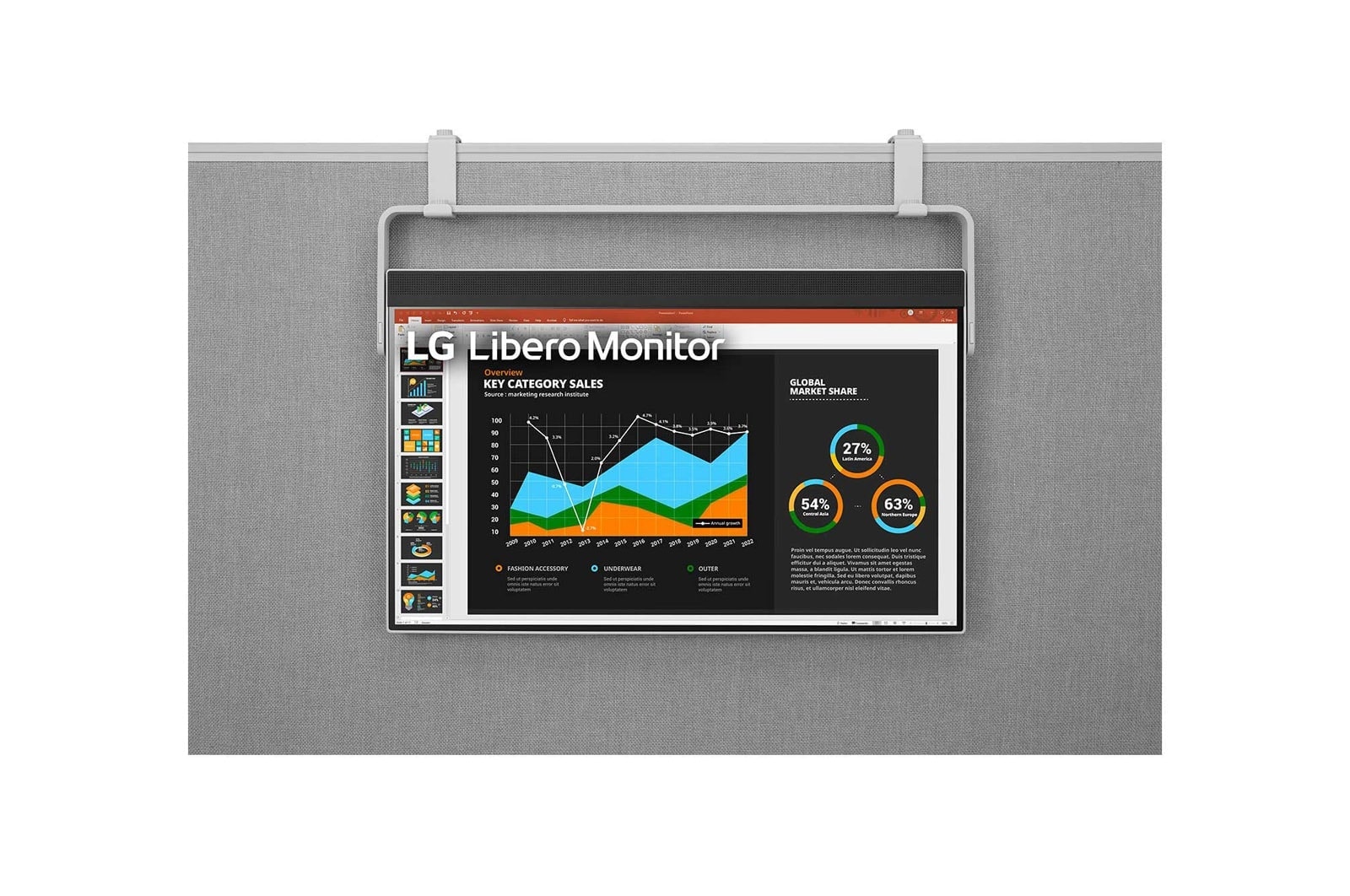 LG 27 (68.58cm)QHD Libero Monitor with Detachable Full HD Webcam, 27BQ70QC-S