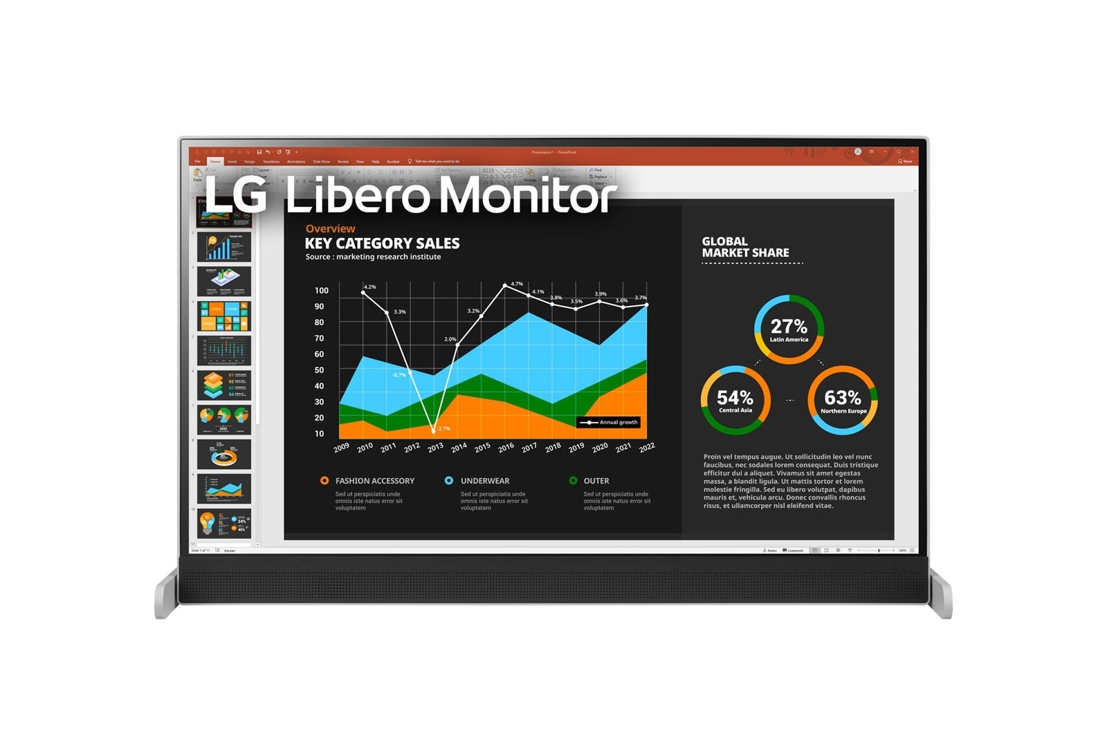 LG 27 (68.58cm)QHD Libero Monitor with Detachable Full HD Webcam, 27BQ70QC-S