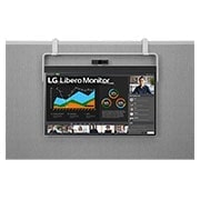 LG 27 (68.58cm)QHD Libero Monitor with Detachable Full HD Webcam, 27BQ70QC-S