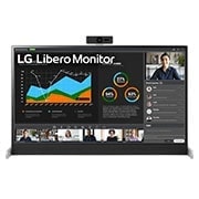 LG 27 (68.58cm)QHD Libero Monitor with Detachable Full HD Webcam, 27BQ70QC-S