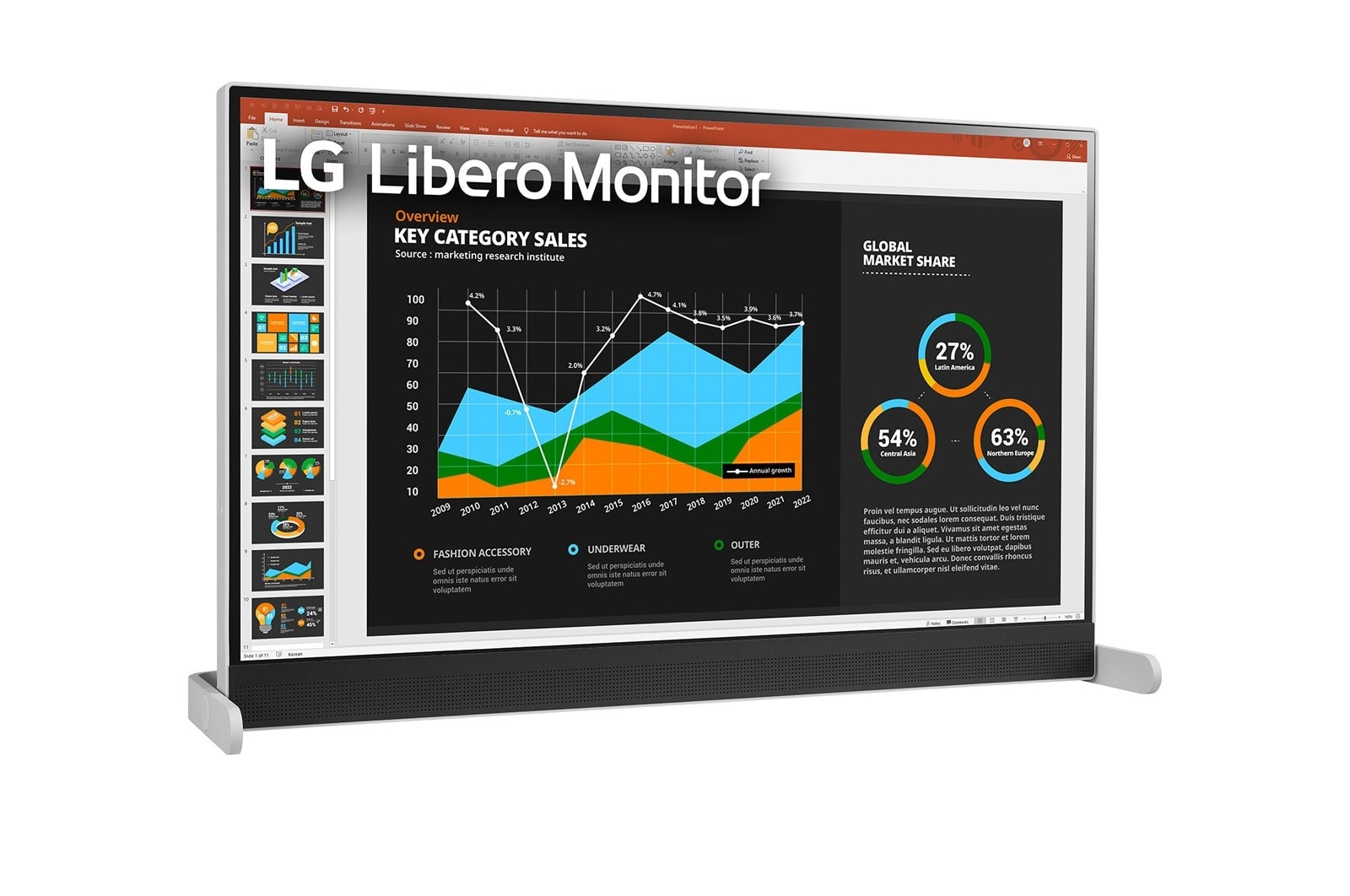 LG 27 (68.58cm)QHD Libero Monitor with Detachable Full HD Webcam, 27BQ70QC-S