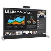 LG 27 (68.58cm)QHD Libero Monitor with Detachable Full HD Webcam, 27BQ70QC-S