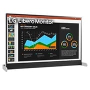 LG 27 (68.58cm)QHD Libero Monitor with Detachable Full HD Webcam, 27BQ70QC-S