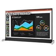 LG 27 (68.58cm)QHD Libero Monitor with Detachable Full HD Webcam, 27BQ70QC-S